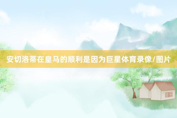 安切洛蒂在皇马的顺利是因为巨星体育录像/图片