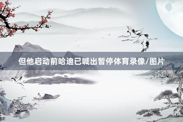 但他启动前哈迪已喊出暂停体育录像/图片