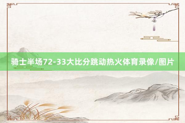 骑士半场72-33大比分跳动热火体育录像/图片
