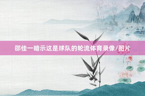 邵佳一暗示这是球队的轮流体育录像/图片