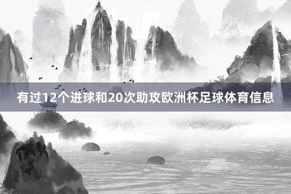 有过12个进球和20次助攻欧洲杯足球体育信息