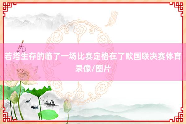 若塔生存的临了一场比赛定格在了欧国联决赛体育录像/图片