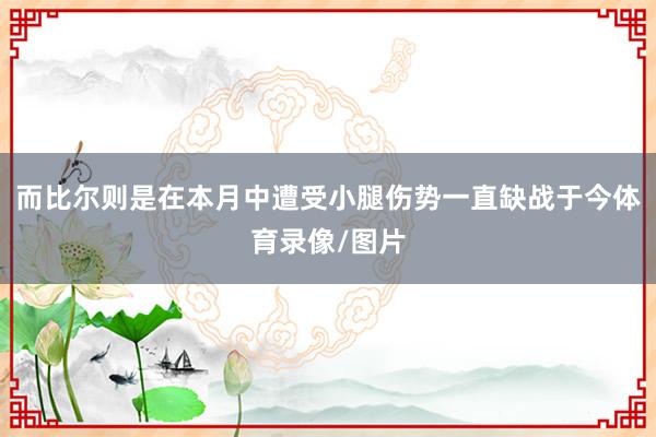 而比尔则是在本月中遭受小腿伤势一直缺战于今体育录像/图片
