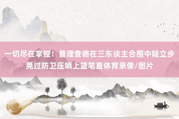 一切尽在掌控！普理查德在三东谈主合围中陡立步晃过防卫压哨上篮笔直体育录像/图片