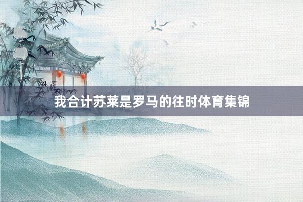 我合计苏莱是罗马的往时体育集锦