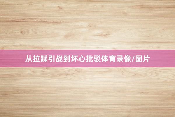 从拉踩引战到坏心批驳体育录像/图片