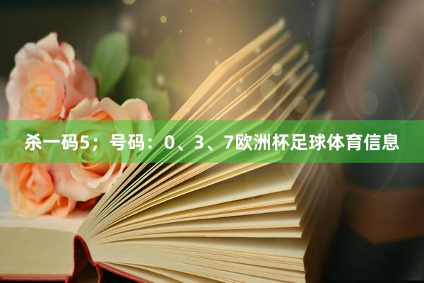 杀一码5;号码:0、3、7欧洲杯足球体育信息